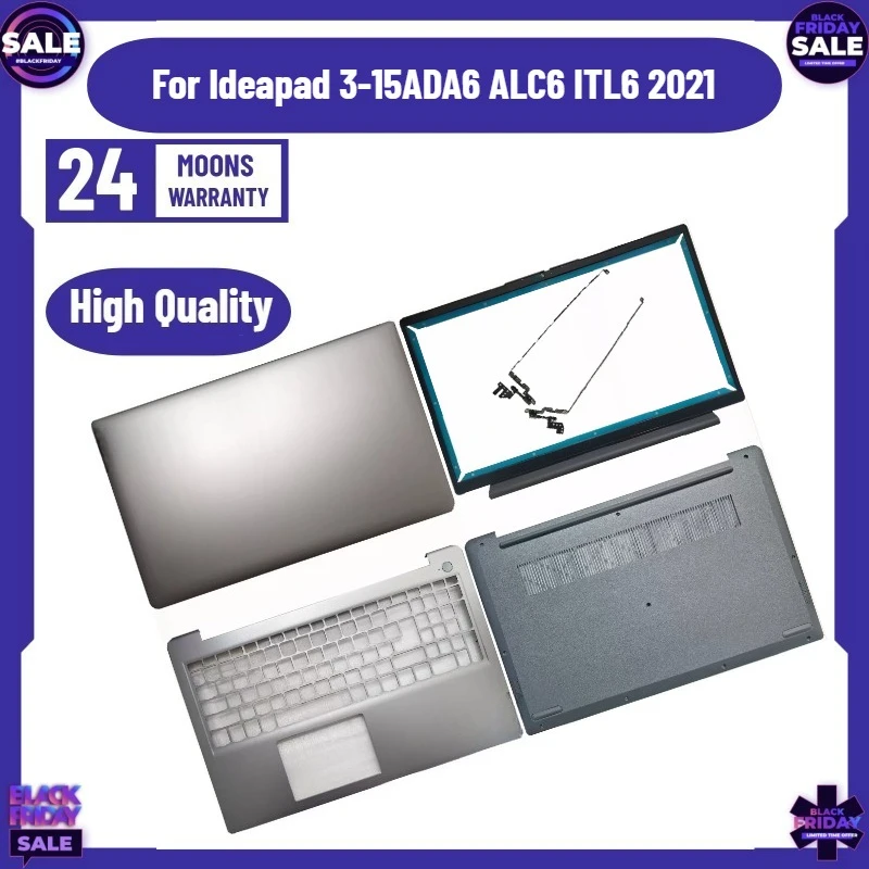 

New for Ideapad 3-15ADA6 ALC6 ITL6 2021 LCD Back Cover/BezelHinges 15.6inch Blue