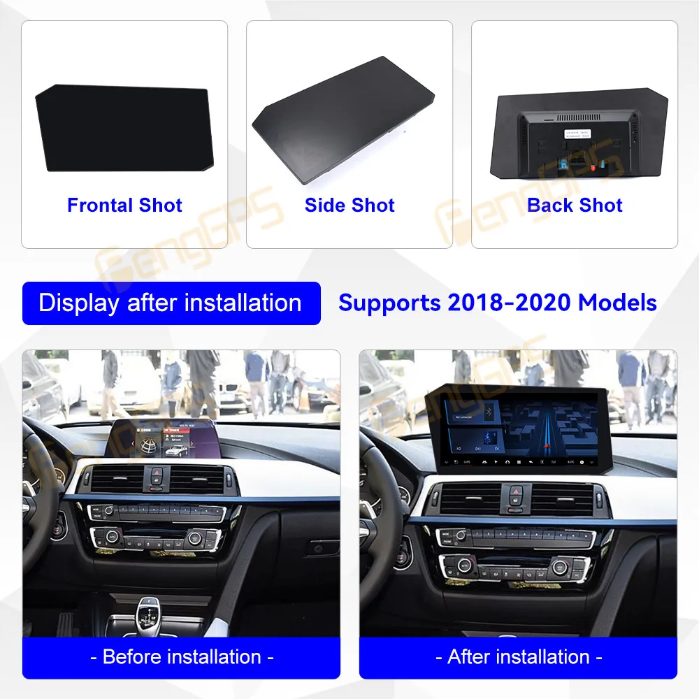 12.9 Inch Android 14 CarPlay Car Radio For BMW 3 Series GT 2018-2020 Touch Screen Multimedia Player GPS Navigation Head Unit DSP