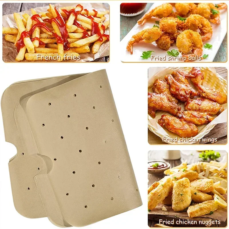 Accessorie Manga Non-stick Ninja Air Mat Liner Grill Baking Paper Fryer Disposable For