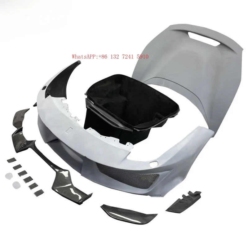 High Quality  Fibre Body Kit Bumper Front Lip Hood