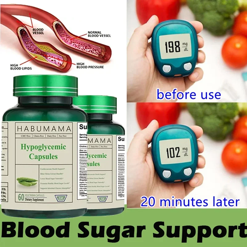 Blood Sugar Supplements Blood Sugar Balance Insulin Maintain Sugar Metabolism Support Diabetes and Cardiovascular Health