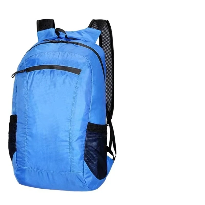 Unisex Waterproof Outdoor Hiking Backpack Curved Shoulder Strap Foldable Polyester Sports Travel Daypack