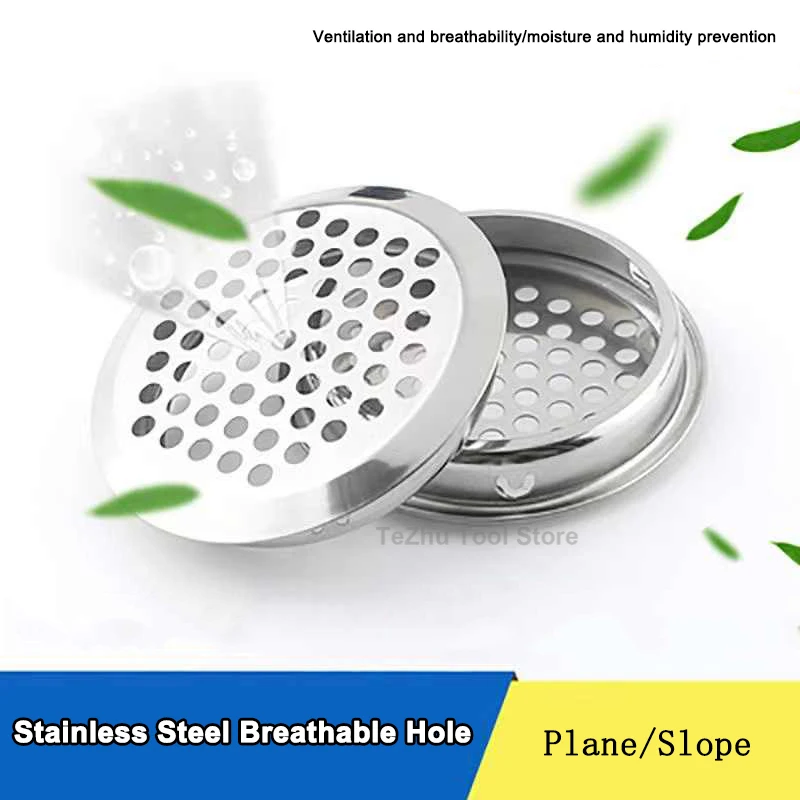 Stainless Steel Breathable Hole Heat Dissipation Black White Vent Grill Cabinet Wardrobe Furniture Ventilation Hole Accessories