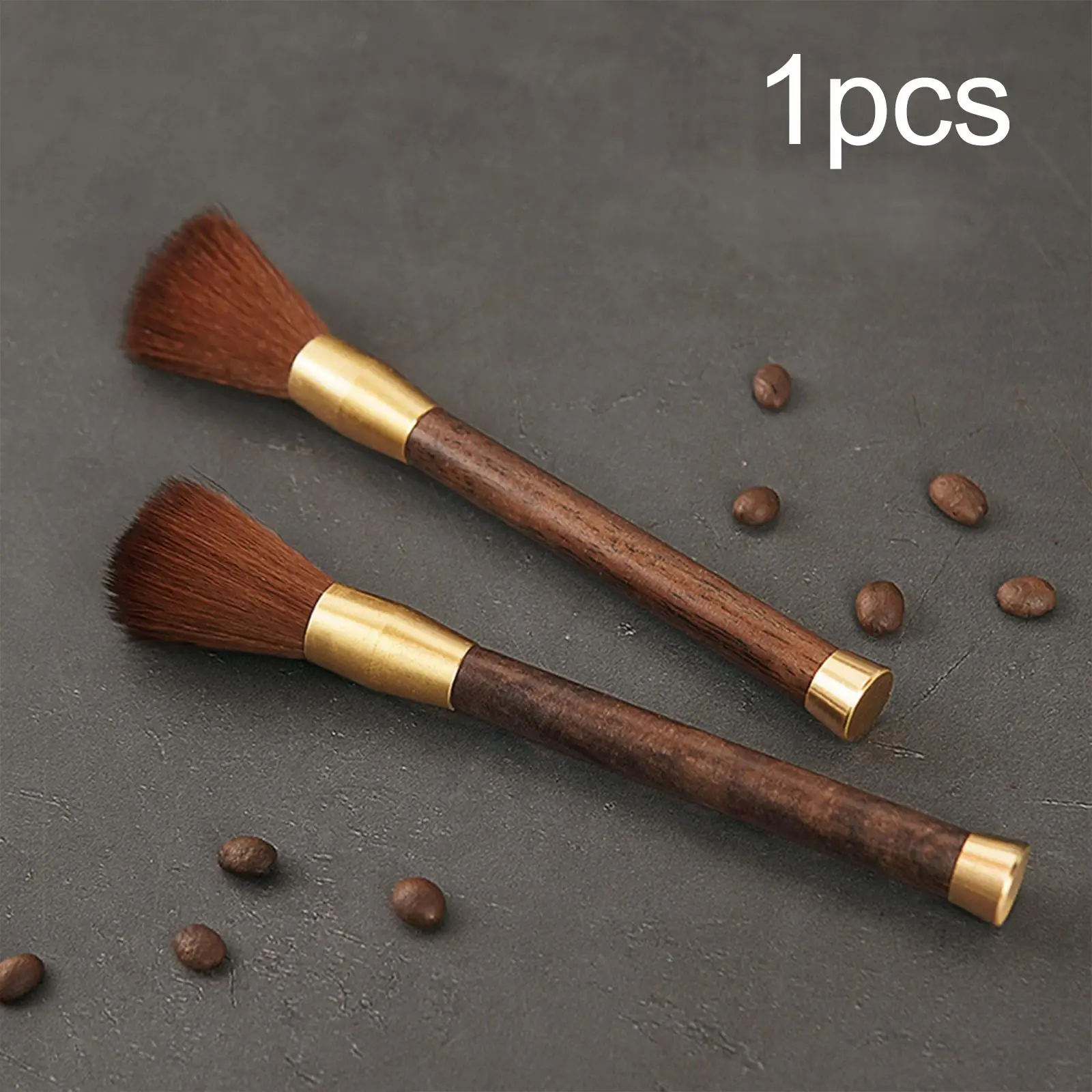 Professional Coffee Brush with Wood Handle Coffee Machine Cleaning Brush Espresso Brush 17cm for Grain Home Kitchen Coffee Tool