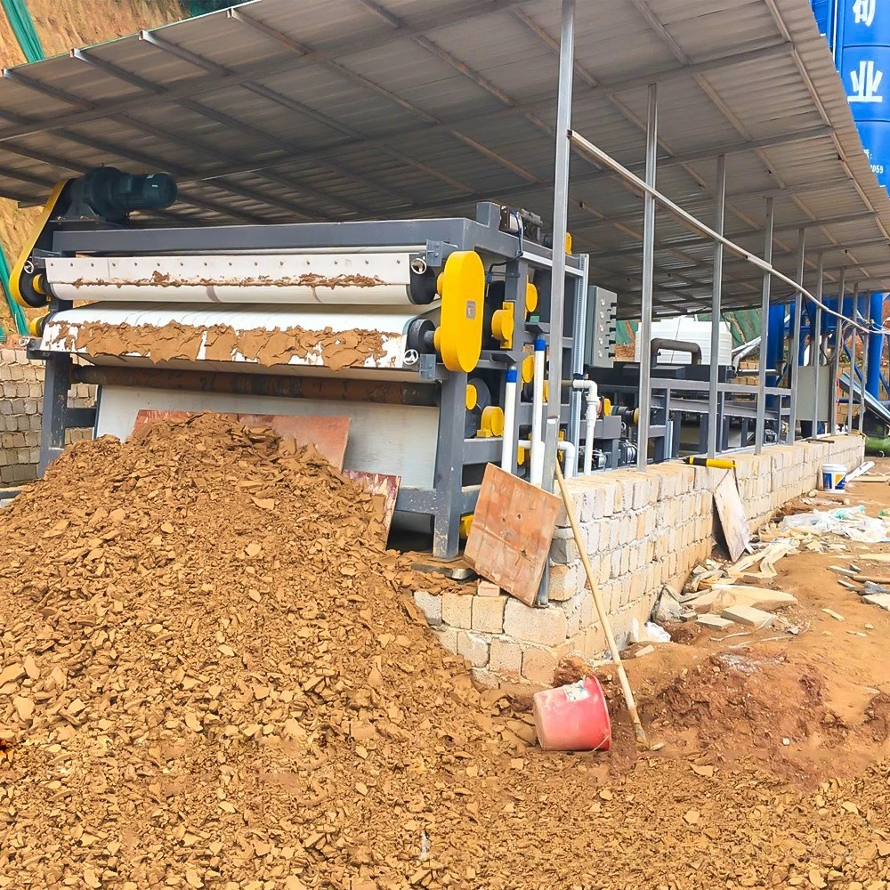 Belt concentration and dewatering integrated machine Automatic sand washing mud dewatering machine Ore sand washing belt filter