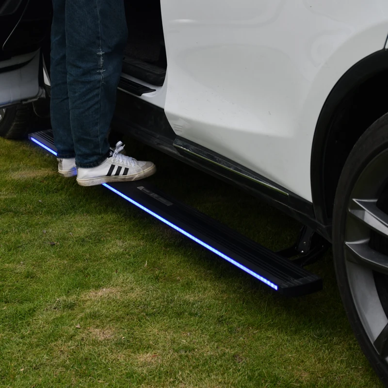 

LED Colorful Lighting Electric Power Running Board Electric Side Steps for Porsche Cayenne 2011-2017