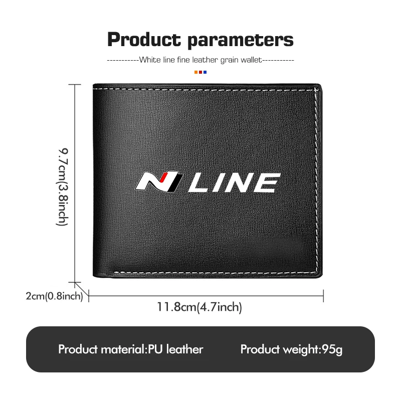 Car Multi Functional Zero Short Purse Driver's License Wallet For Hyundai N Line Tuscon NX4 I20 I30 I10 Sonata Elantra - view 6