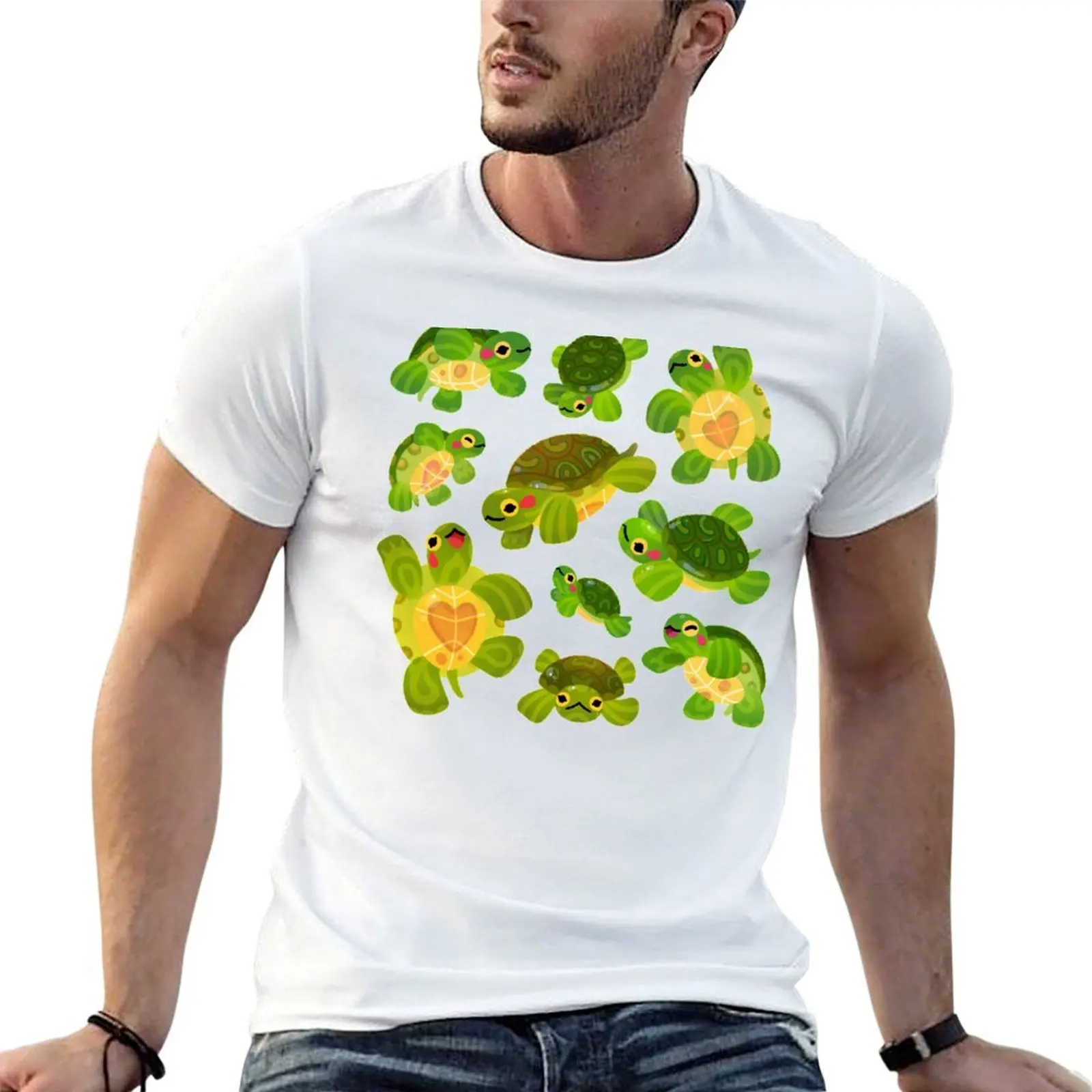

Red-eared slider T-Shirt t shirts for man cotton soft t shirts designer T-Shirt