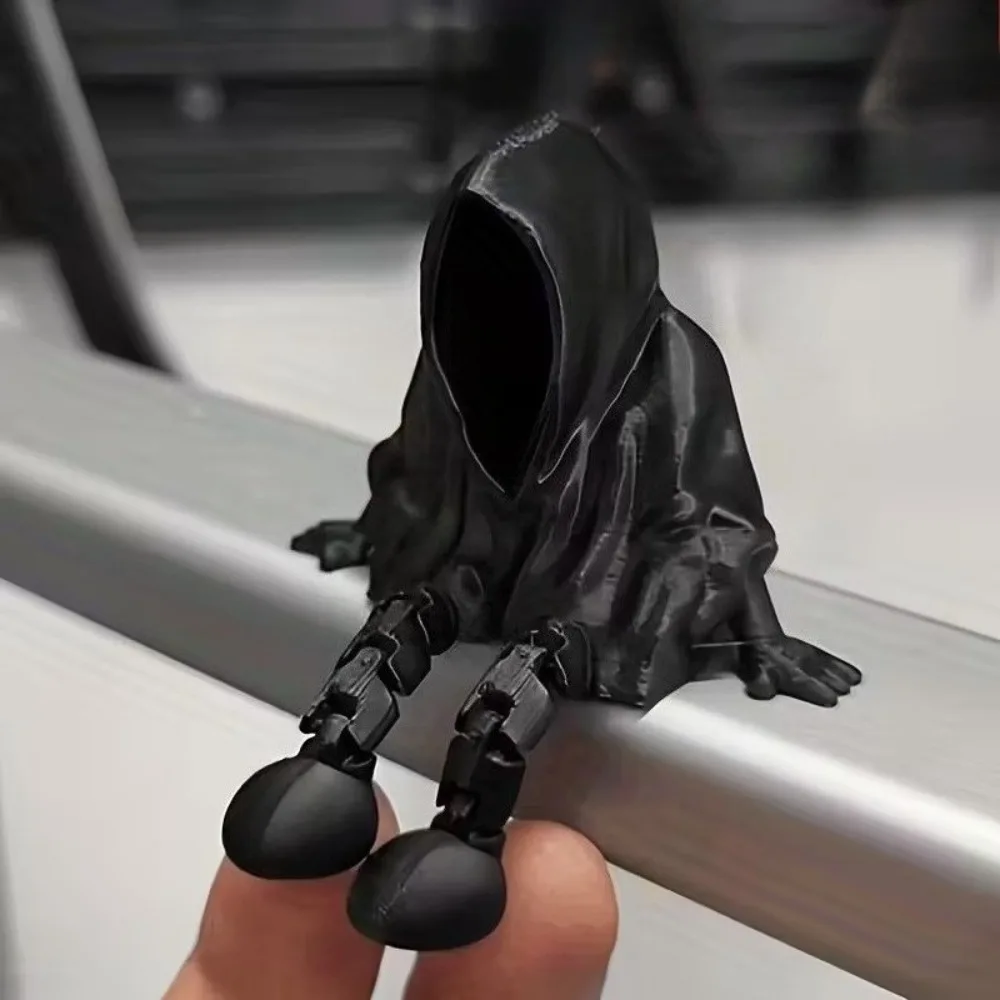 زخرفة تمثال شبح الهالوين، ديكور مهرجان الهالوين الشبح مجهول الهوية، تمثال الموت القوطي المطبوع ثلاثي الأبعاد لتزيين المنزل