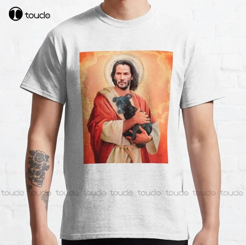 New The Immortal Keanu Reeves John Wick Matrix God Dog Animal Actor Movies Classic T-Shirt Cotton Tee Shirt