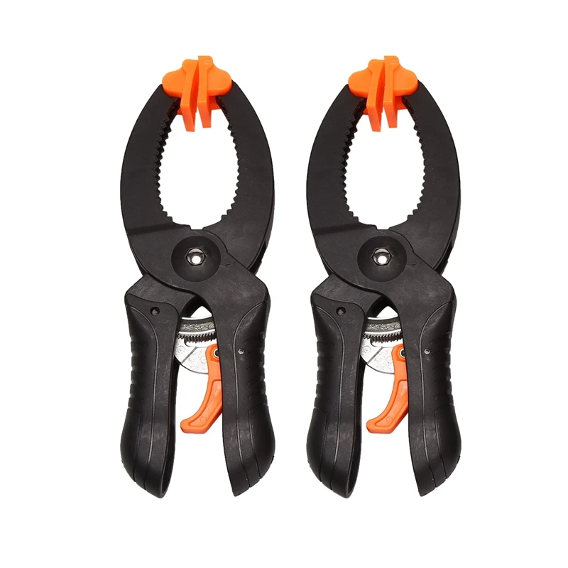 Hot 2 Pcs 8Inch Heavy Duty Nylon Ratchet Spring Clamps Woodworking Clamp Used For Home Decoration Handmade Project