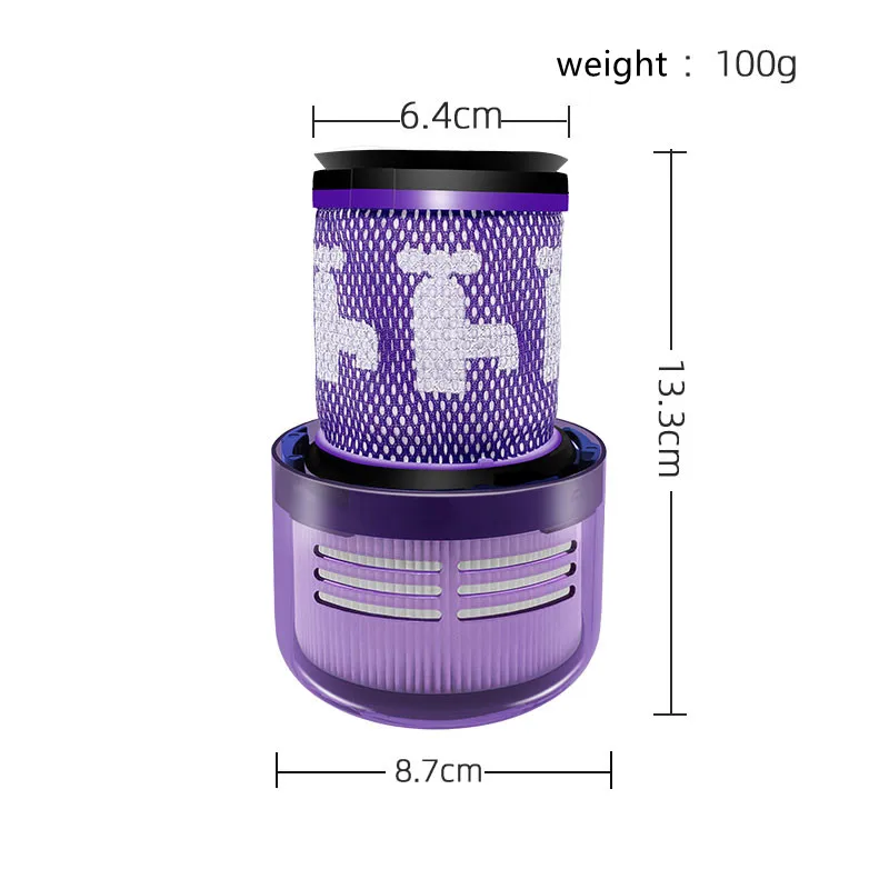 Hepa unidade de filtro peças reposição para dyson v12 detectar fino total limpo sem fio aspirador lavável kits reposição acessórios