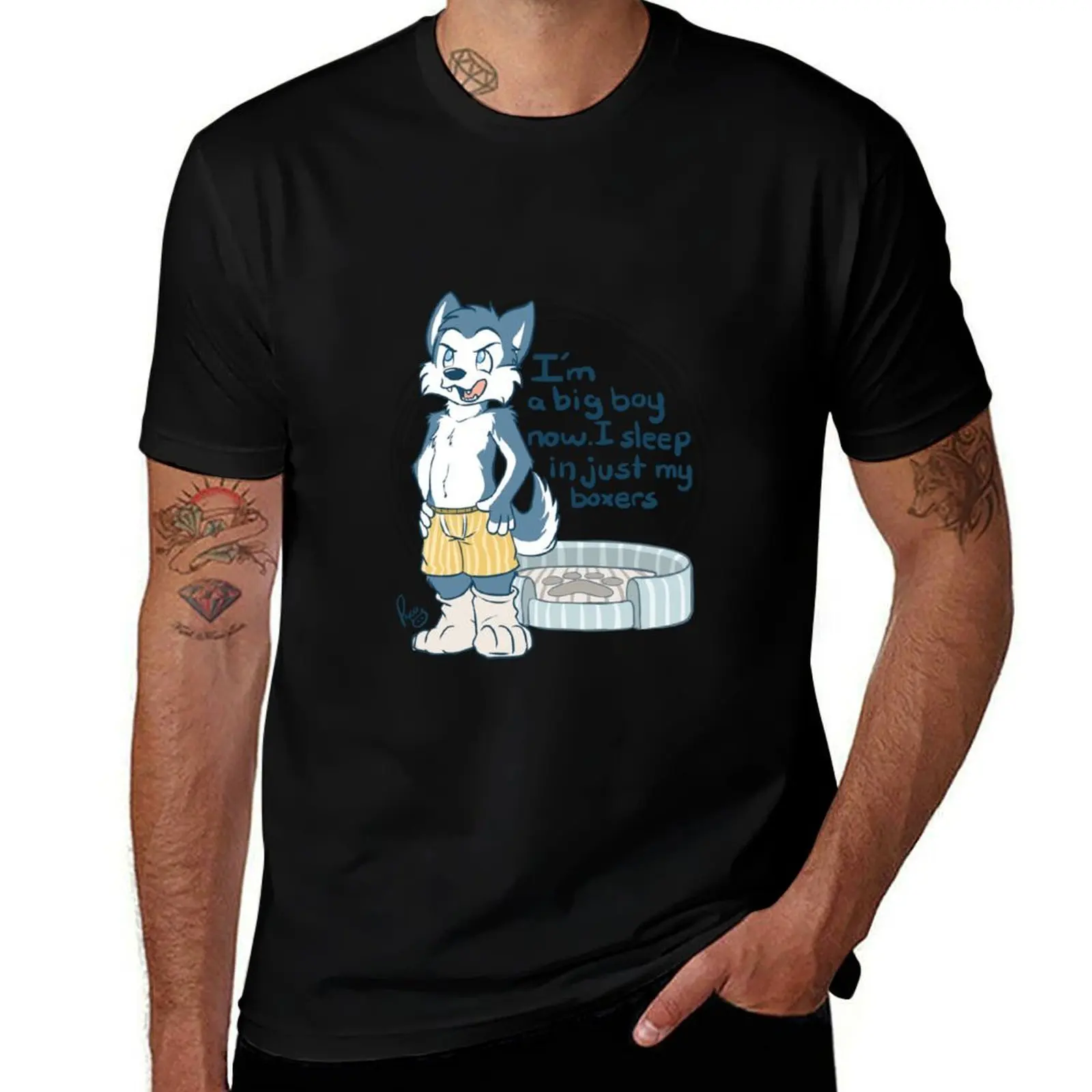 

Big boy husky. T-Shirt t shirts for man slim fit anime tshirt T-Shirt