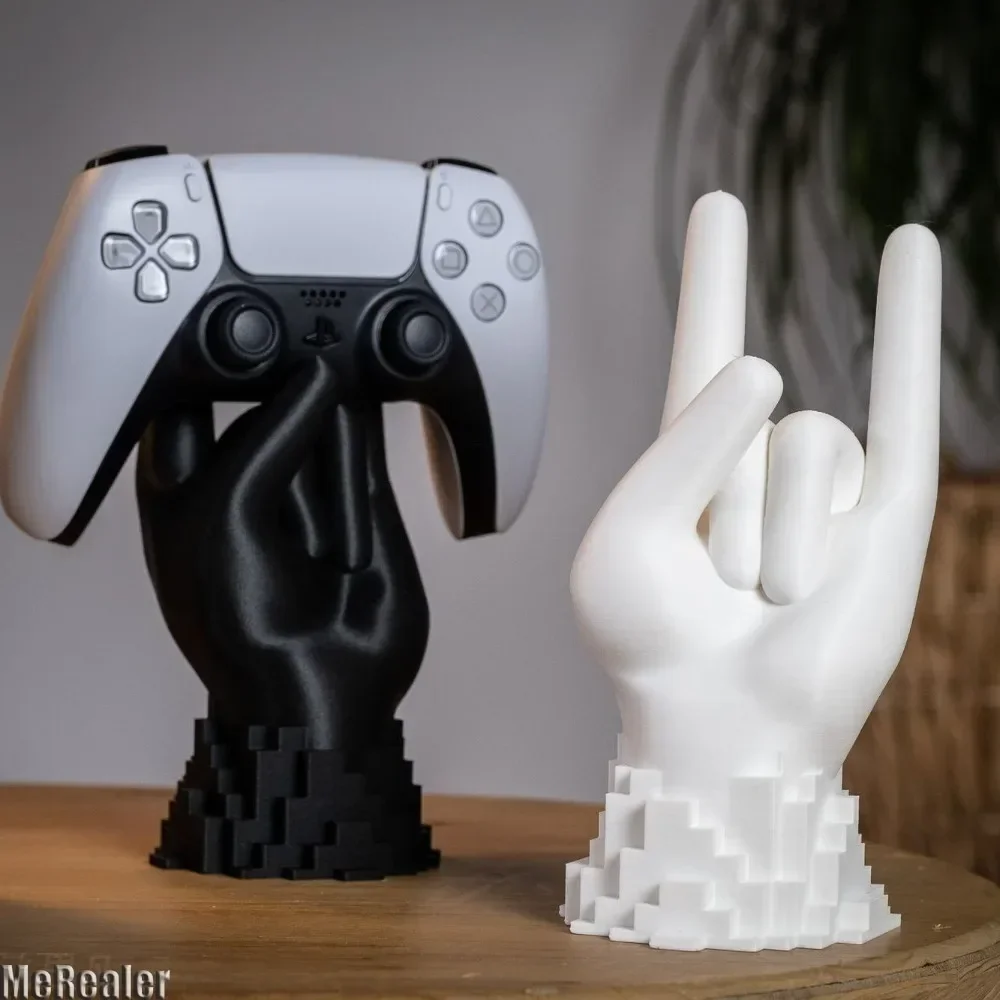 3D Print Gamepad Holder for PS4 PS5 Xbox Switch Steam Base Controller Display Stand Computer Storage Rack Desktop Decoration