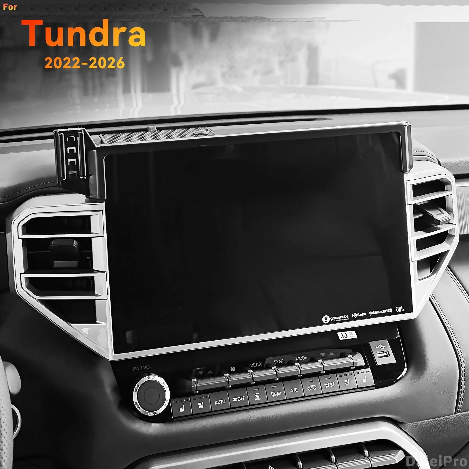 Für Toyota Tundra Sequoia 2022-2024 2025 2026 Fahrzeugspezifische Telefonhalterung Auto-Smartphone-Halterung Bildschirm-Fixierhalterung Zubehör – Detail 2