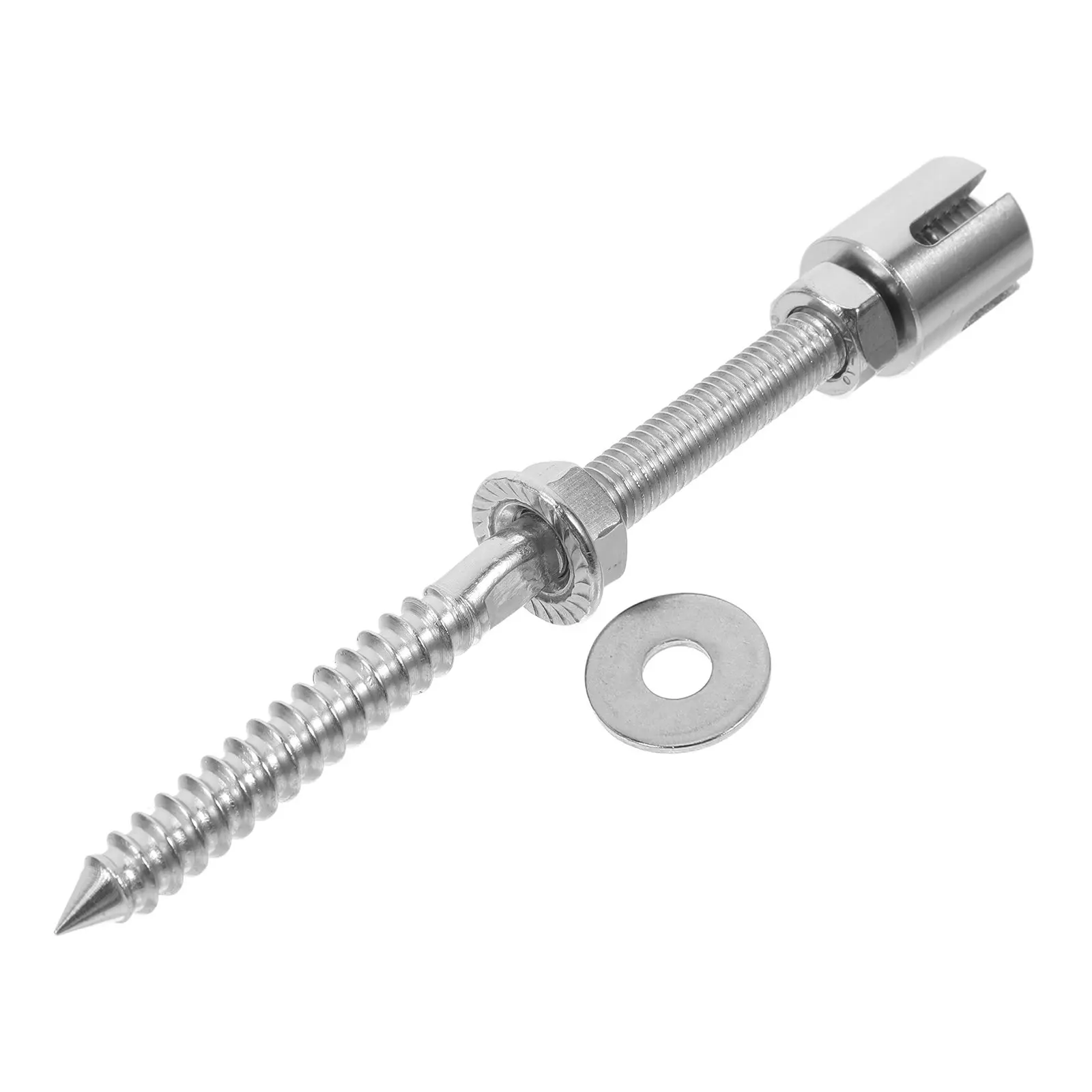 Trellis Screw Stainless Steel Wire Rope Clamp Outdoor Garden Vine Anchor for Climbing Plants Wire 3Mm Fixing Metal Trellis Screw