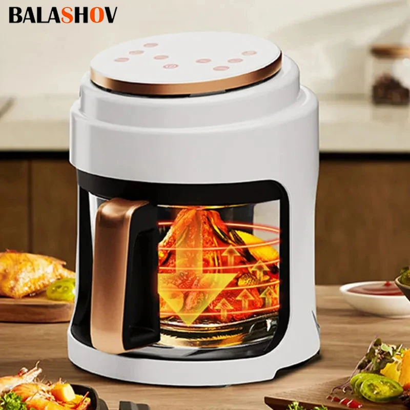 3L US/EU Air Fryer Visual Oil-free Electric Fryer Multi-functional Automatic Household 360°Baking LED Touchscreen Oil Air Fri