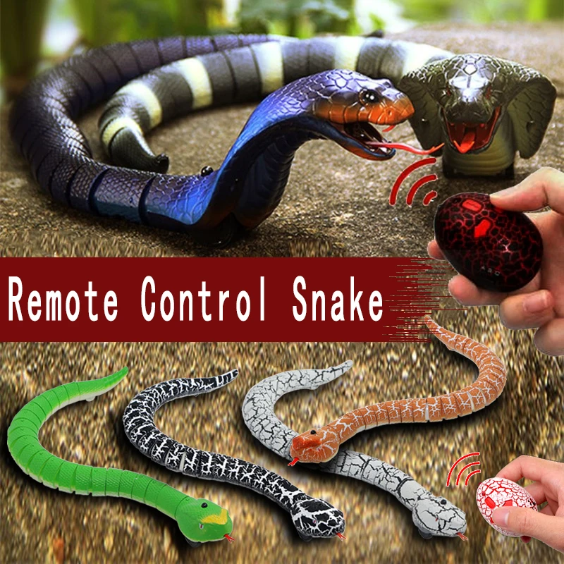 Remote Control Snake Toys for Kids Boys Children Girls Animals Cat Pets Prank Spider Shark Rattlesnake Electric Cobra RC Robots