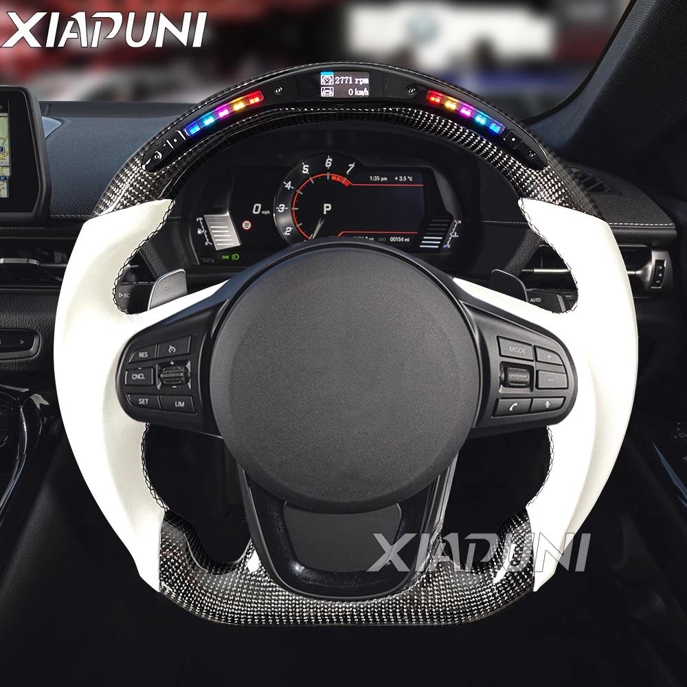 ステアリングホイール カーボンファイバー A90 A91 2019-2024 レーシング