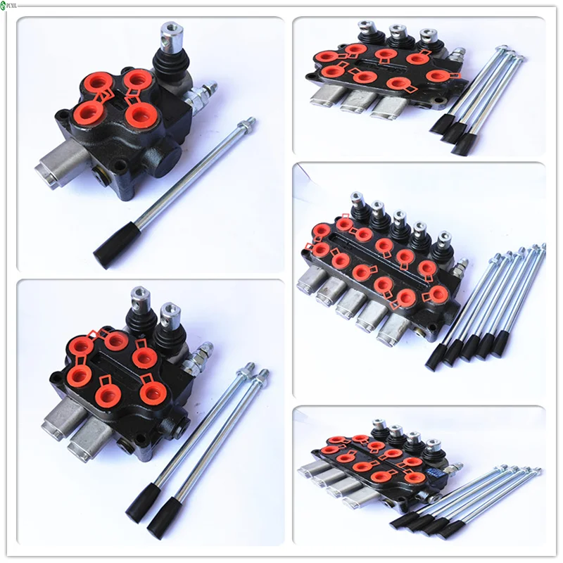 Válvula multidirecional hidráulica, válvula de reversão, cilindro mecânico, distribuidor de motor ZD-L102, controle de distribuidor de válvula multidirecional