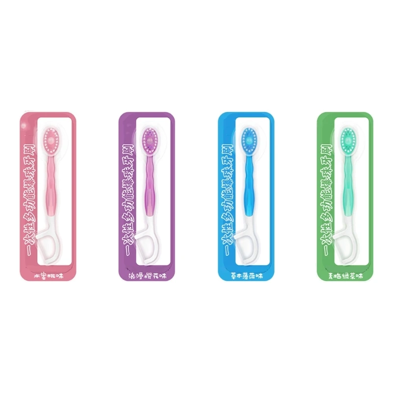 L8RD Soft Bristles Bead Infused Toothbrush Disposable 4 Flavor Option Pocket Size Hygiene
