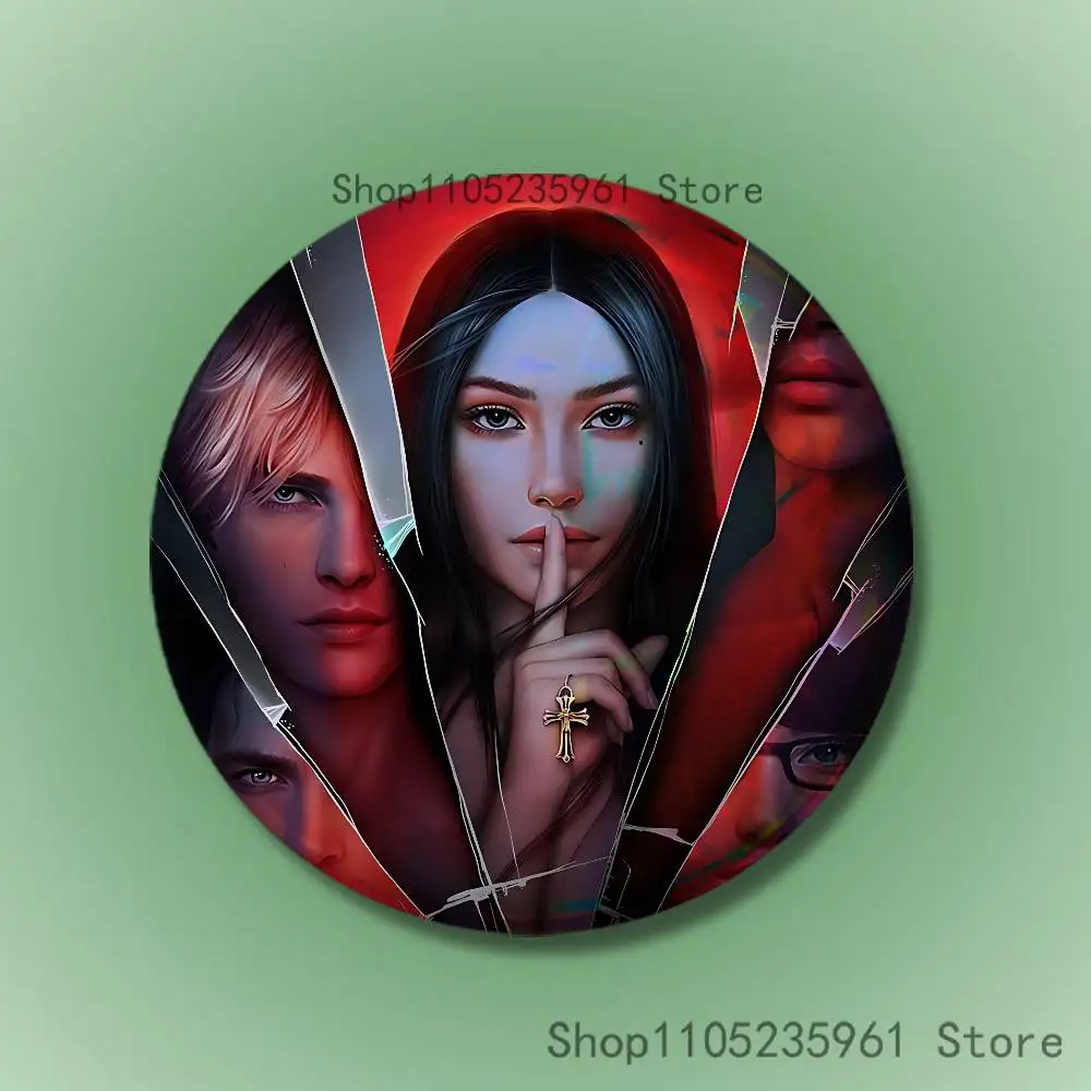 R-Romance C-Club Pin Tinplate Round Brooch Cosplay Nijigen Otaku Culture Badges 58mm 44mm 32mm 75mm 25mm