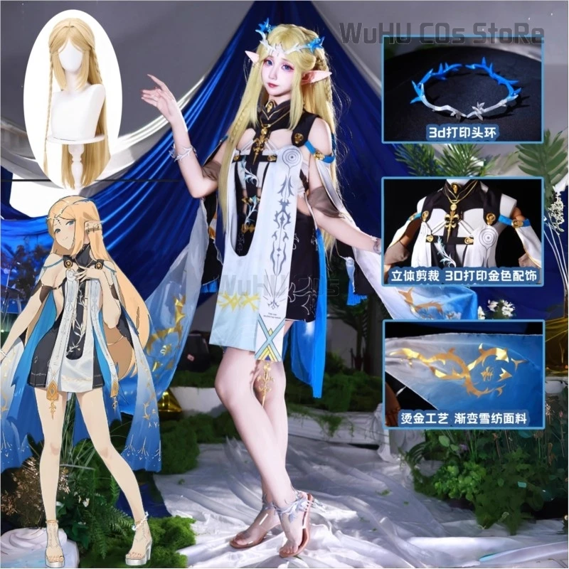 jeu-wuthering-waves-cosplay-cartethyia-cosplay-costume-robe-cartethyia-cosplay-perruque-femmes-halloween-fete-roleplay-costume