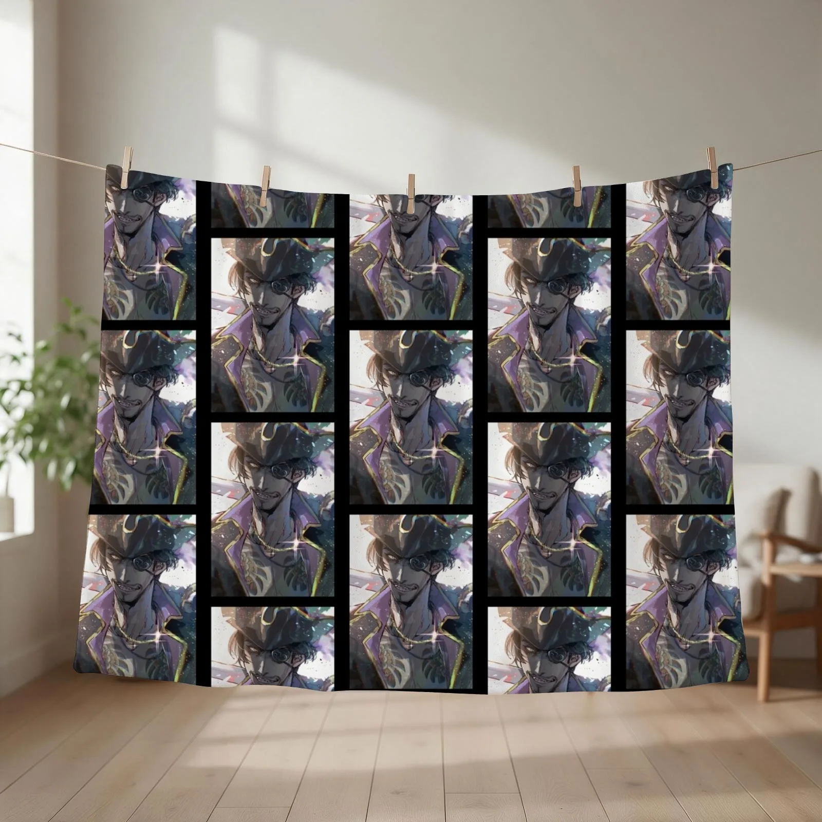 Kazuma Pirate Art Throw Blanket Multi-Purpose Blankets For Baby Fashion Sofas Flannels Blankets