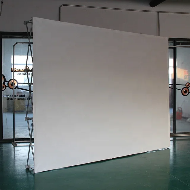 High quality factory new design matte white custom large 150 inch soft PVC material pop-up projection screen