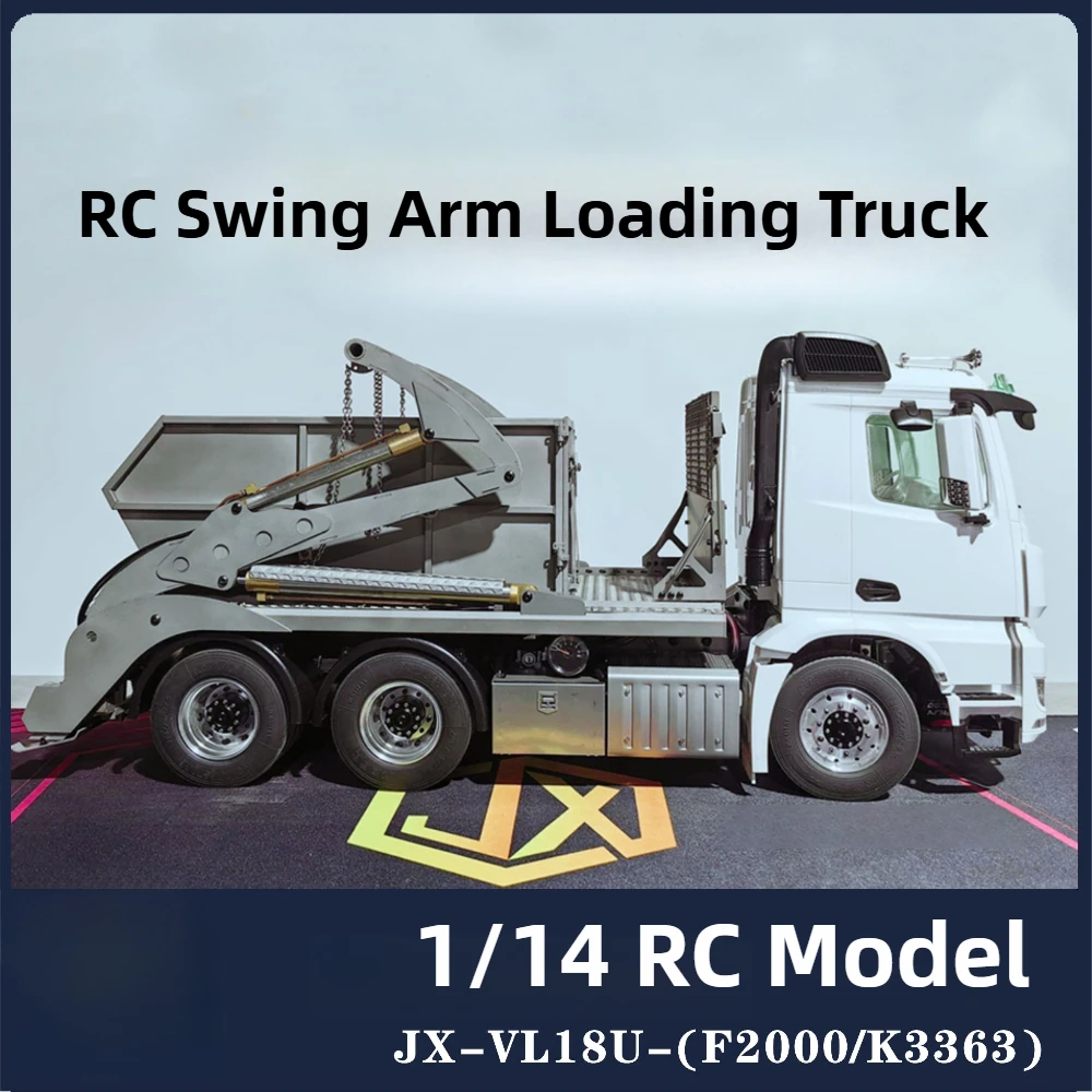

JX-VL18U RC Car 1/14 6x4 RC Swing Arm Loader Truck KIT Custom Remote Control Electric Truck Model Toy Gift for Adult K3363/F2000
