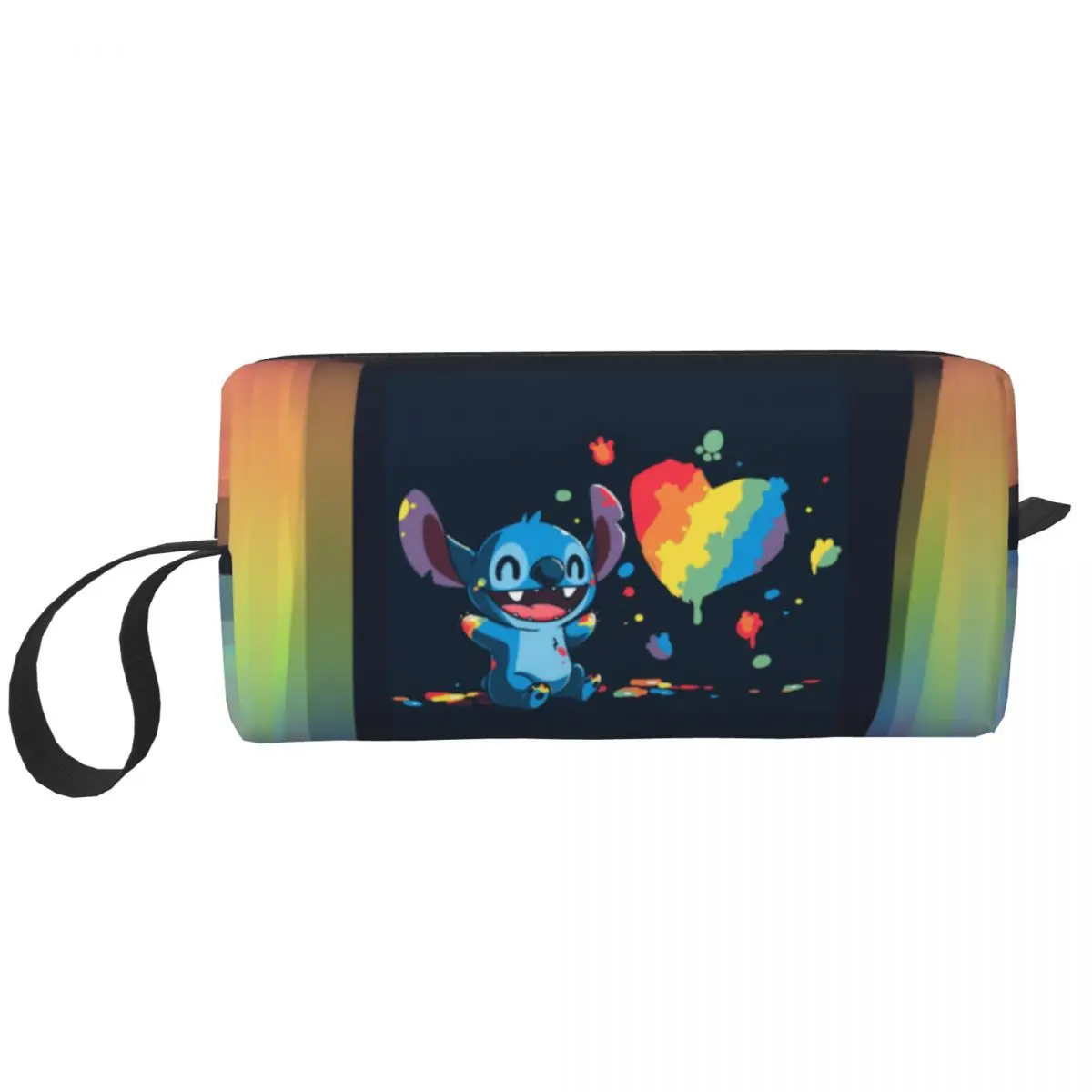 Bolsas de maquillaje Lilo & Stitch Anime, neceser de aseo, bolsa de cosméticos de moda para exteriores, almacenamiento de monedero