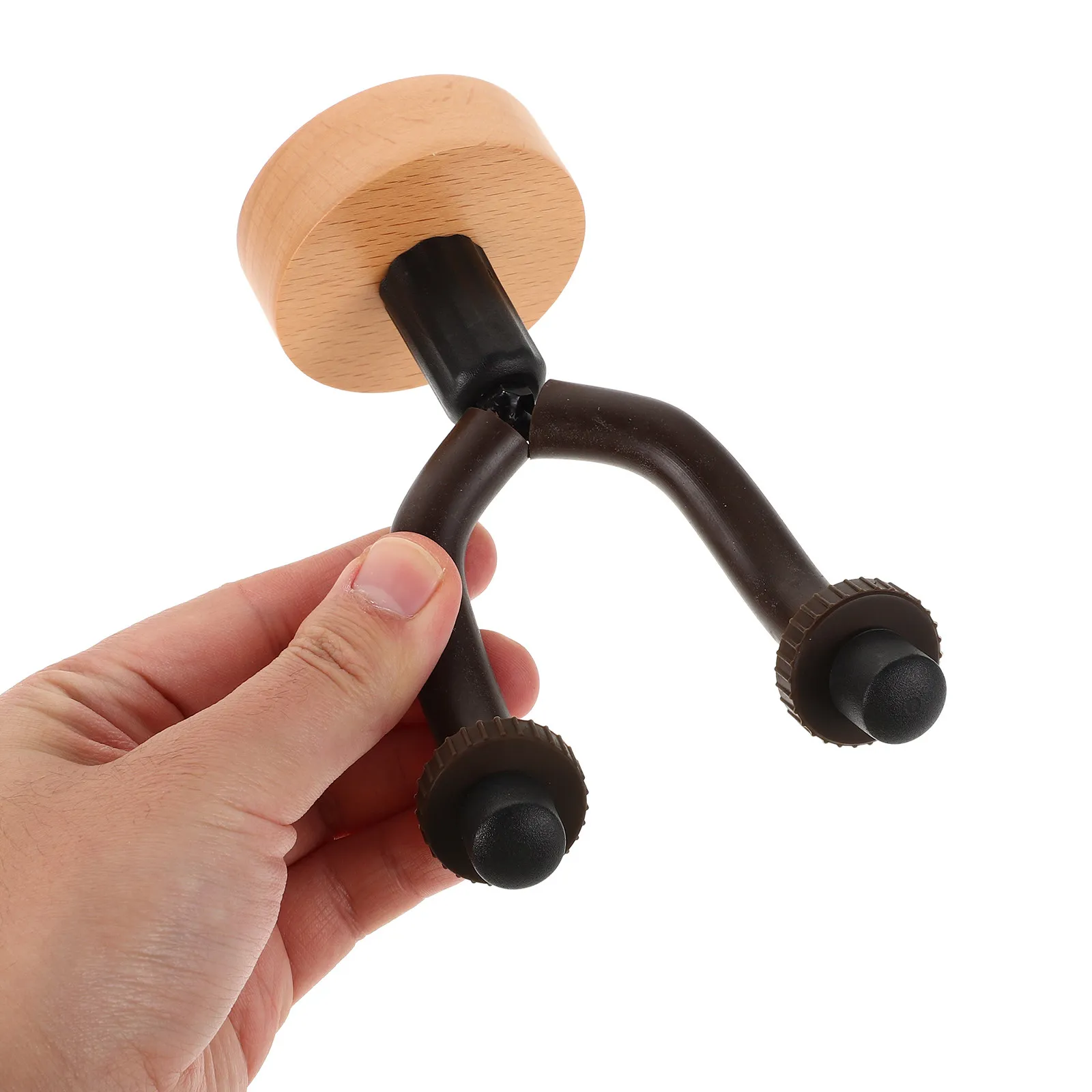 Wooden Guitar Wall Mount No Drill Holder Space Saving Hook for Folk Acoustic Electric Guitar Stand Ukulele Wall Mount - view 3