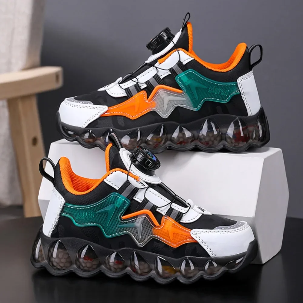 

Leather Kids Running Shoes Fashion Youngsters Teens Casual Walking Students Sneakers Breathable Soft Children Outdoor Sports