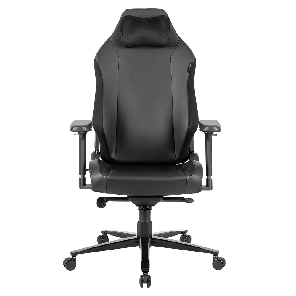 Custom high end metal frame leather ergonomic swivel gaming chair adjustable height computer  gamer with magnetic pillow