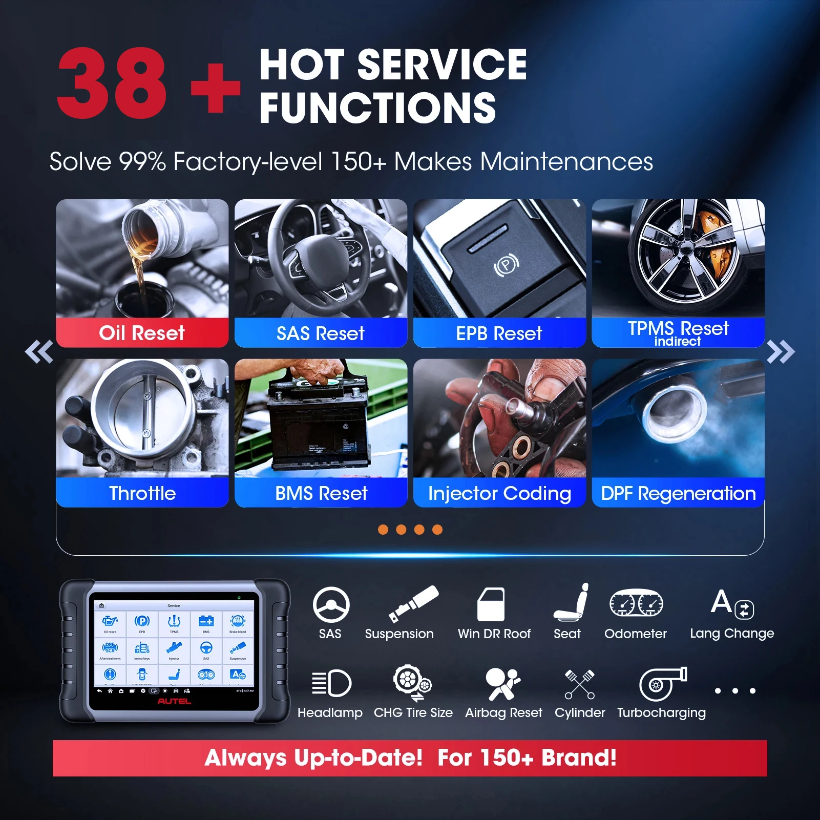 Autel MaxiCOM MK808S OBD2 Scanner Automotivo Car Diagnostic Scan Tool OBD 2 Code Reader OBDII Key Coding Active Test