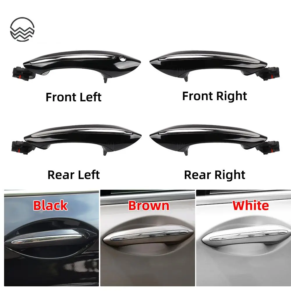 For BMW F10 F07 F02 Black With Comfort Access Outside Door Handle For BMW 5 6 7 Series 525 528 530 535 730 740 750i 51217231931