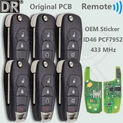 DR ID46 PCF7952 Original PCB 315/433MHz Car Remote Flip Key For Chevrolet Cruze Avo XL7 XL8 Trailblazer Onix RS Tracker