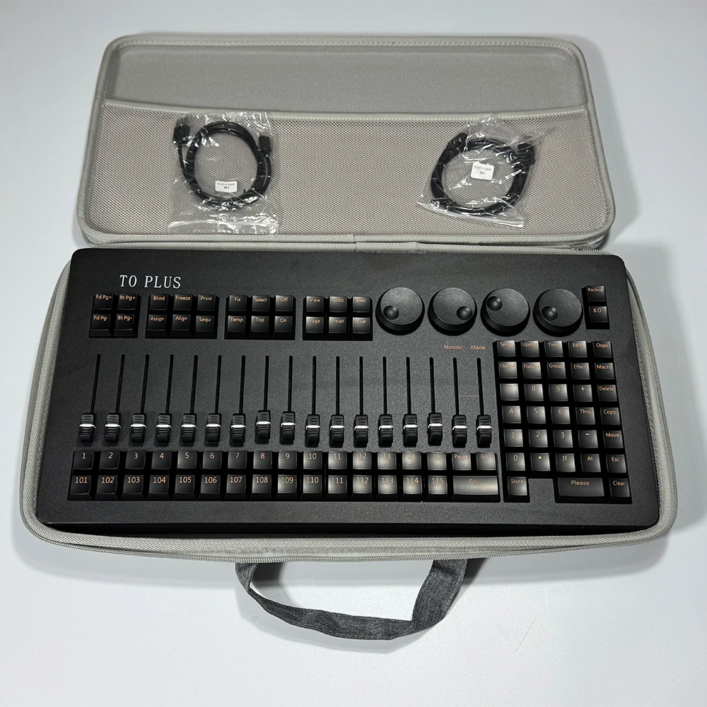 Mini Command Wing Plus Lighting Console with Bag forMA2 DMX512 DJ Light Controller