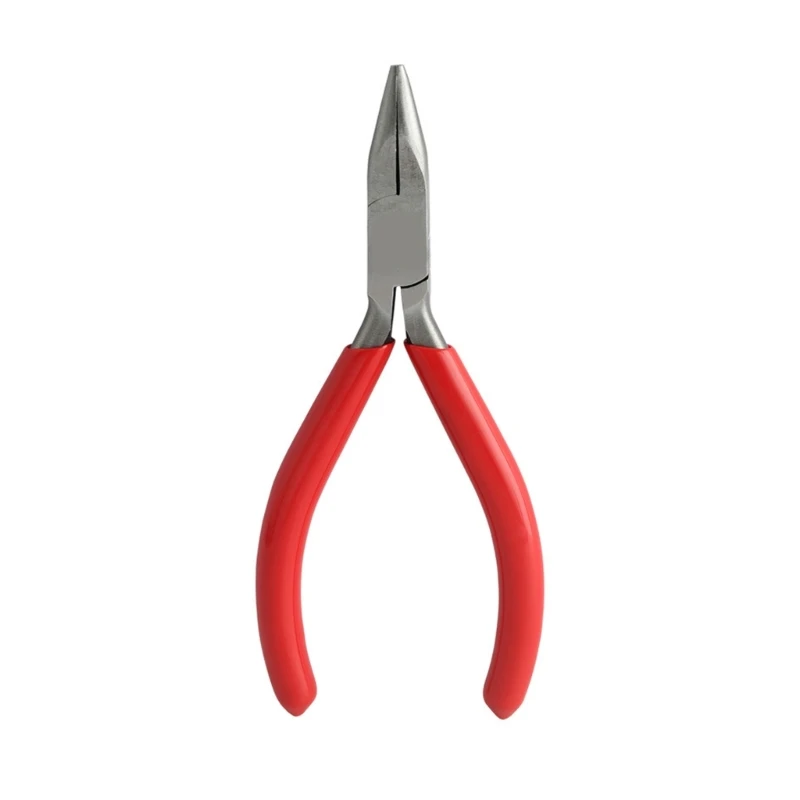 Fine Handcraft Jewelry Pliers Smooth Contact Pliers with Manual Control, Red Grip Handles and Heat-Treated Metal Build E0BF