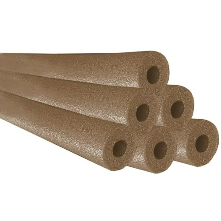 

Brown pool noodles swimming hollow core foam tube for floating, 52-inch thick floating noodles pool accessories