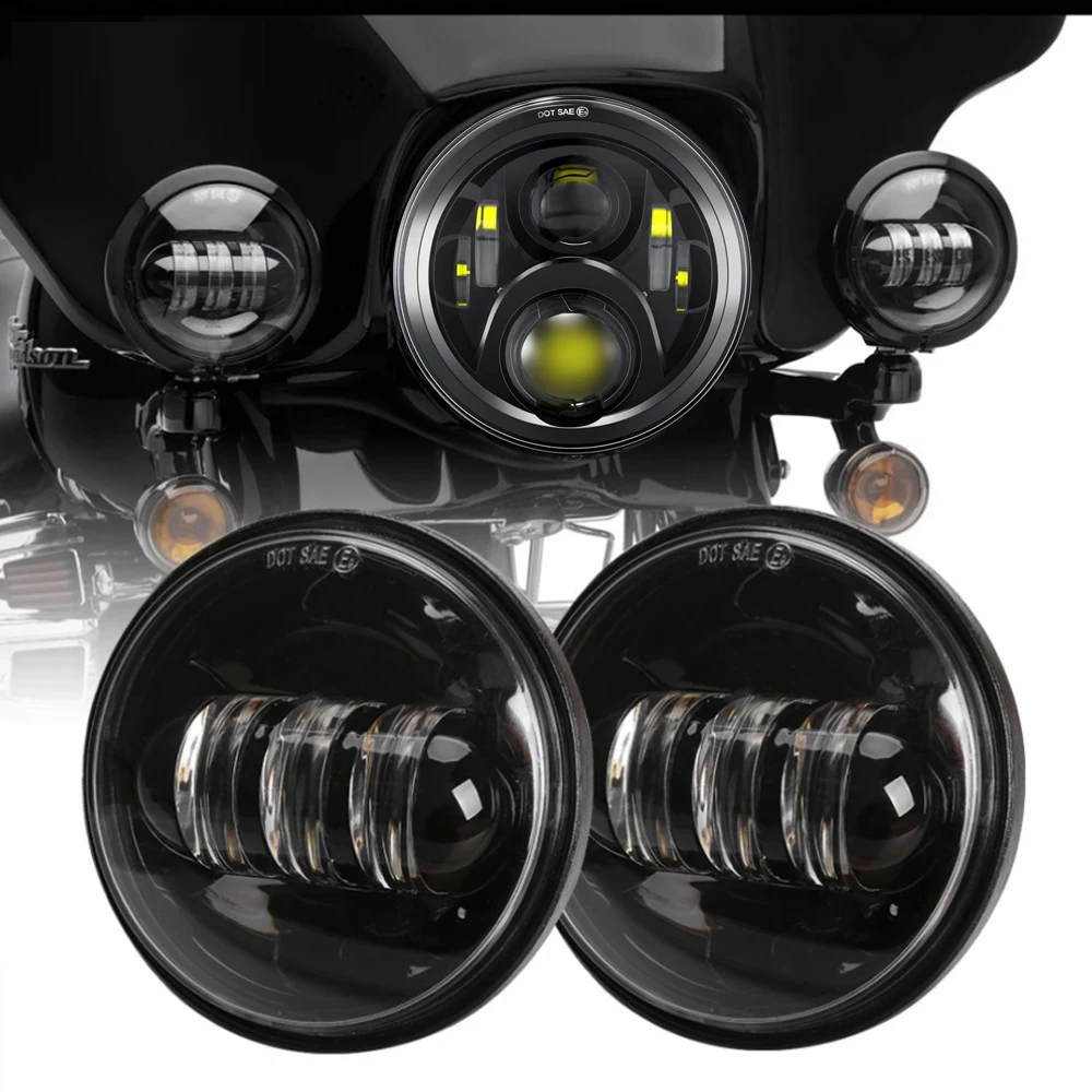 Motorcycle 7 inch Moto LED Headlight with 4-1/2