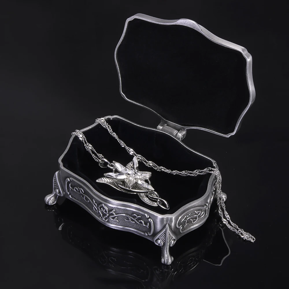 925 Sterling Silber Twilight Star Arwen Halskette Elfen-Anhänger Damen Vintage Film Party Schmuck – Detail 6