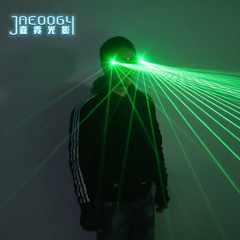 Laser party green and red laser glasses, DJ stage performance glowing mask, Halloween night dance fluorescent props