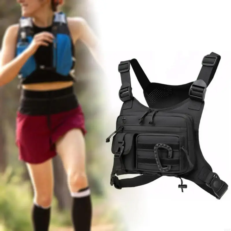 حزمة صدر من النايلون خفيفة الوزن 340F للجري والتخزين الآمن وحزام قابل للتعديل مريح لمفاتيح الهاتف الأساسية #3