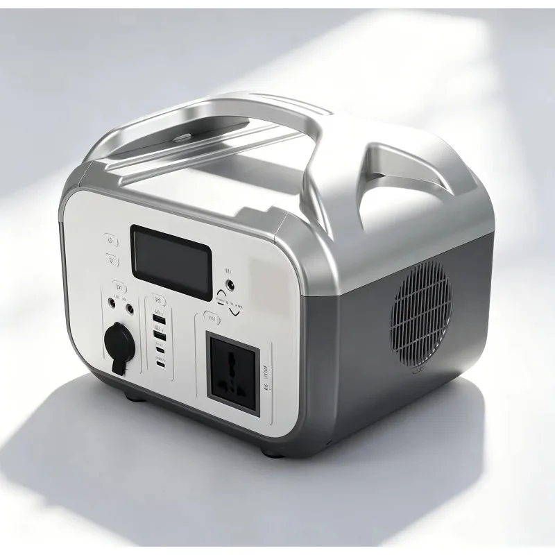 600W 220V Portable Outdoor Energy Storage Power Station Silent Fast Charging Emergency Backup Power Supply For Camping