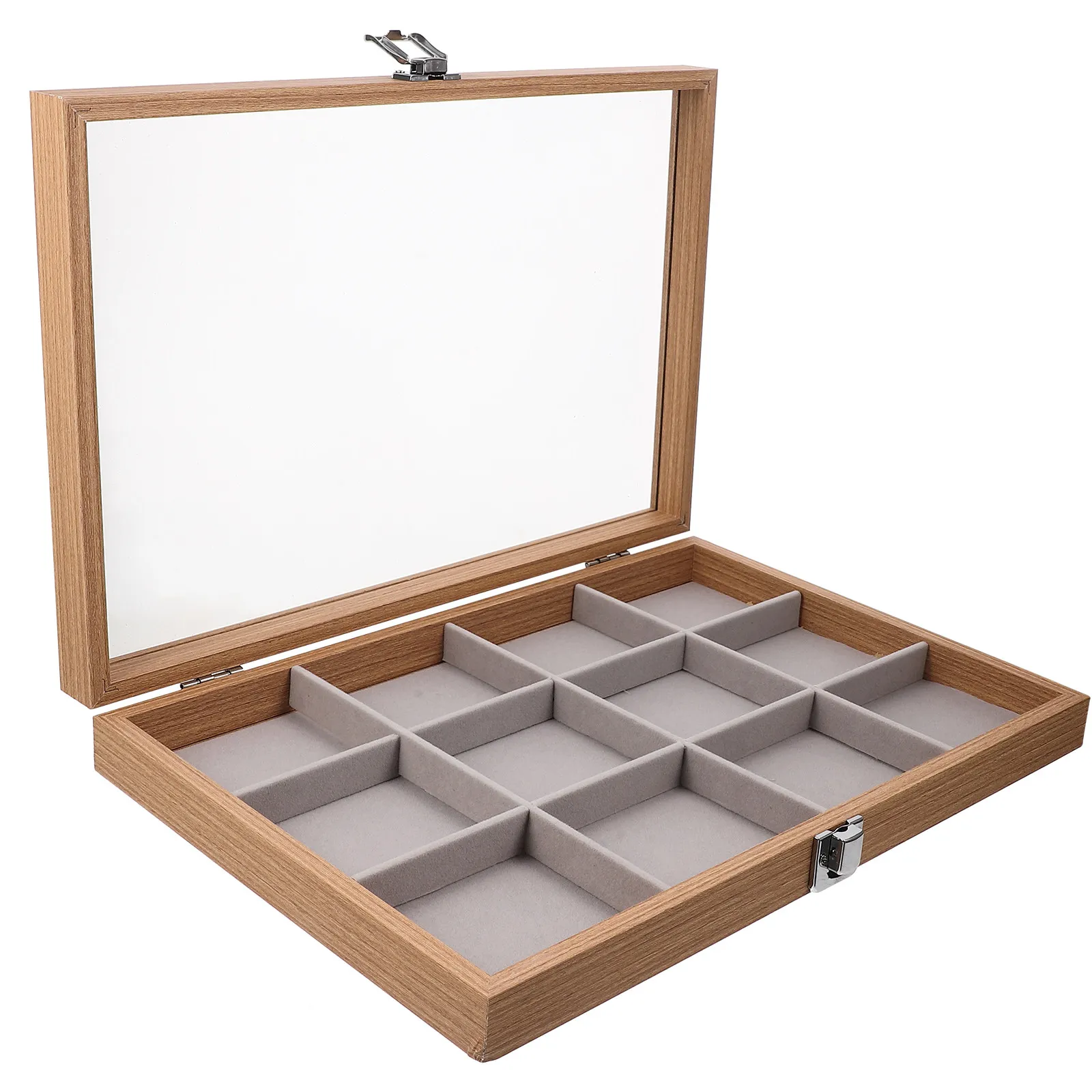 Clear Lid Jewelry Storage Box for Earrings Rings Necklaces Bracelets Brooches Watches Desktop Organizer Display Case Gift