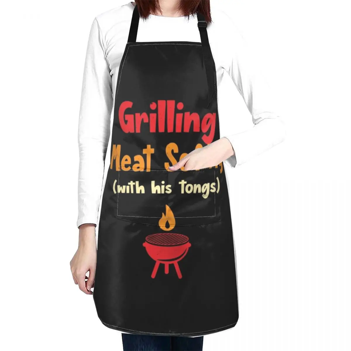 Grilling Meat Softly Apron cooks clothes kitchen gadgets For Woman Nursing Apron