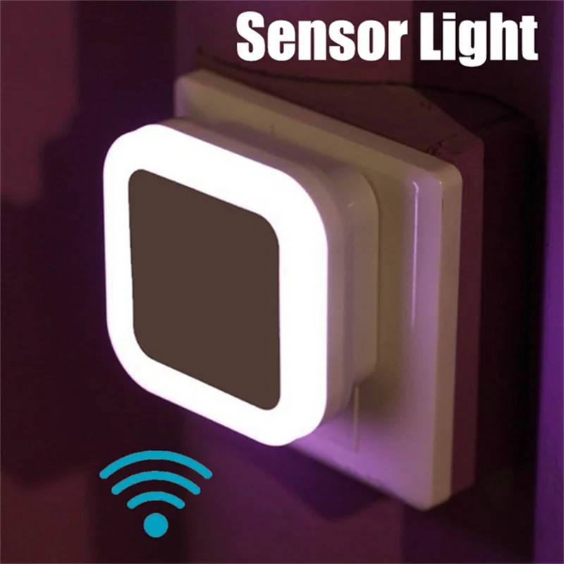 Sensor Control LED Night Light Lamp Toilet Wall Lights Baby Bedroom Bulb Backlight Closet Cabinet Light Stairway Porch Light