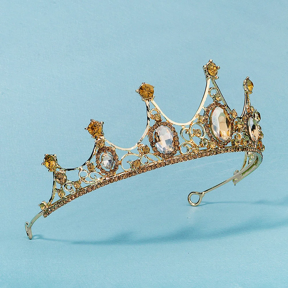 

Baroque Crown Crown Comb Wedding Hair Accessories Durable Lightweight Tiara Headdress Gorgeous Bridal Alloy Comb