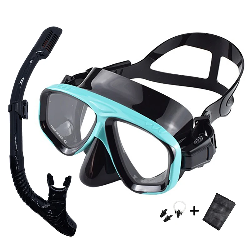 

Adult Large Frame Silicone Diving Mask , HD Anti - Fog Snorkel Gear with Wide Vision & Soft Seal,Comfortable Fit, Leak - Proof